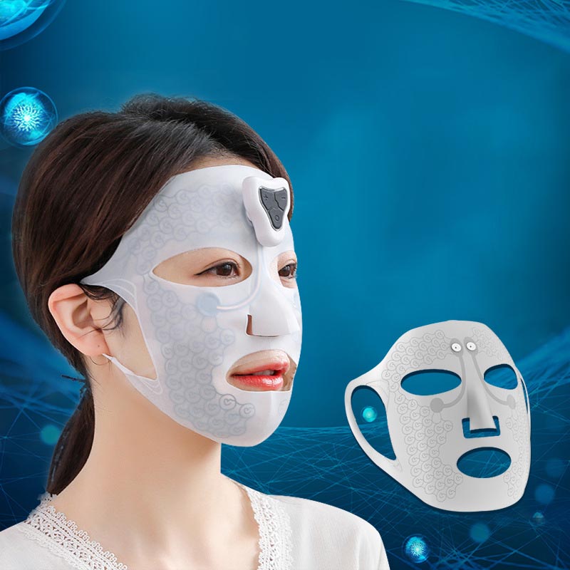 Máscara Masajeadora Facial Eléctrica — Reafirmante e Hidratante